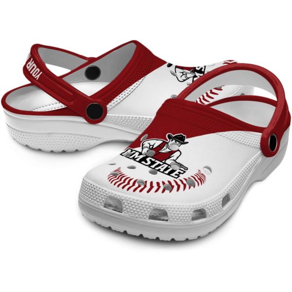 custom new mexico state aggies baseball motif clog high quality