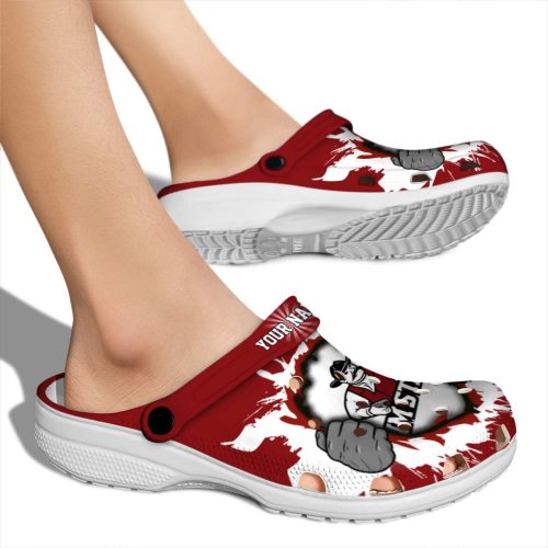 custom new mexico state aggies gripping hand clog fashion forward