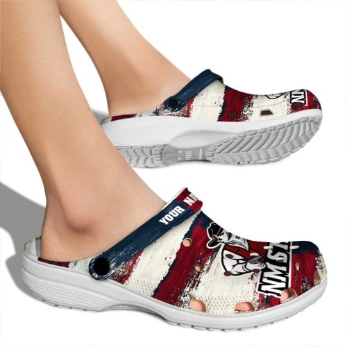custom new mexico state aggies patriotic stripes clog fashion forward