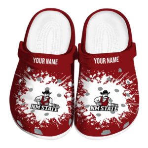 custom new mexico state aggies splatter background clog best selling