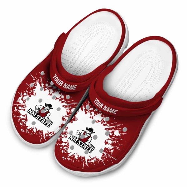 custom new mexico state aggies splatter background clog latest model