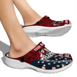 custom new mexico state aggies star spangled side pattern clog fashion forward