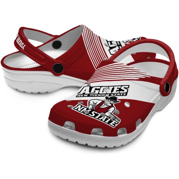 custom new mexico state aggies vibrant dual tone clog high quality