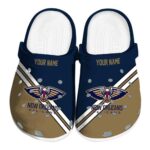 custom new orleans pelicans striped accents clog best selling
