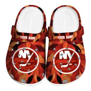 custom new york islanders autumn leaves clog best selling