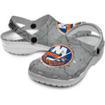 custom new york islanders cracked texture clog best selling