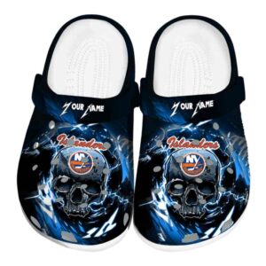custom new york islanders gothic skull clog best selling