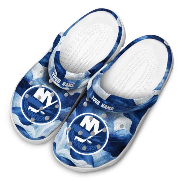 custom new york islanders ocean waves clog latest model