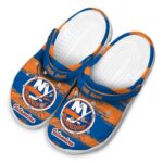 custom new york islanders paint splatter graphics clog best selling