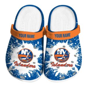 custom new york islanders splash art clog best selling