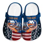 custom new york islanders star spangled side pattern clog best selling