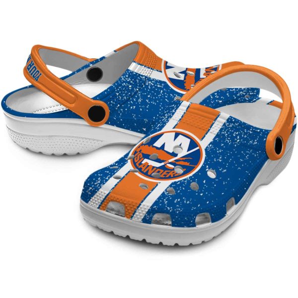 custom new york islanders vertical stripes clog high quality