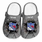 Custom New York Rangers Cracked Ground Texture Clog 1 custom new york rangers cracked ground texture clog best selling