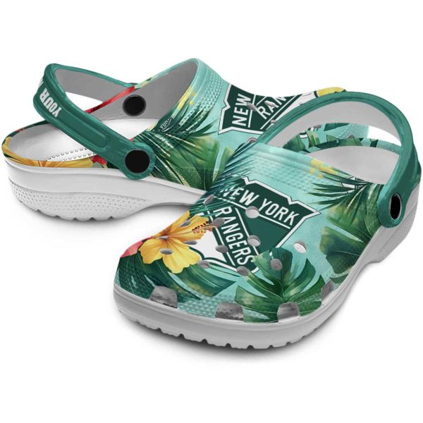 custom new york rangers tropical vibes clog high quality