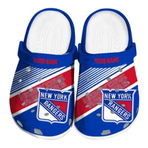 custom new york rangers vibrant dual tone clog best selling