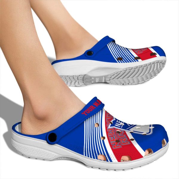 custom new york rangers vibrant dual tone clog fashion forward