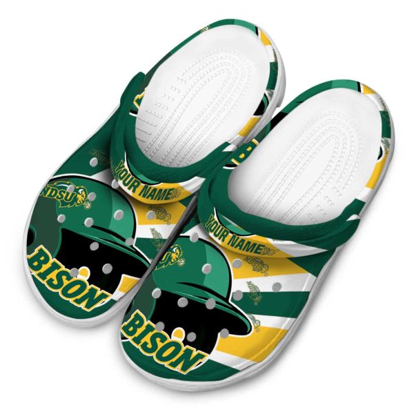 custom north dakota state bison baseball helmet clog latest model