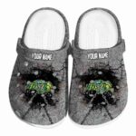 custom north dakota state bison cracked ground texture clog best selling