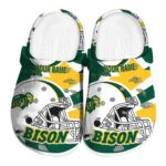 custom north dakota state bison football helmet clog best selling