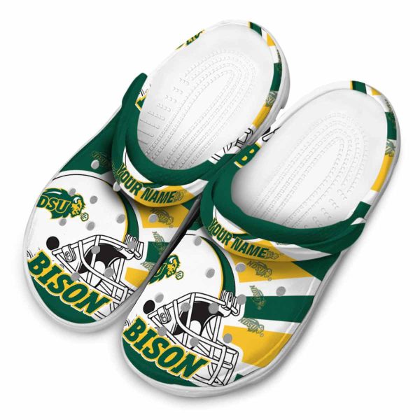 custom north dakota state bison football helmet clog latest model