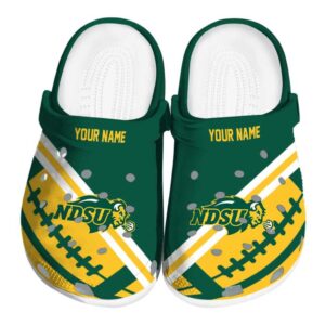 custom north dakota state bison football motif clog best selling