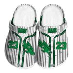 custom north texas mean green pinstripe pattern clog best selling