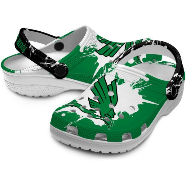 custom north texas mean green splatter pattern clog high quality