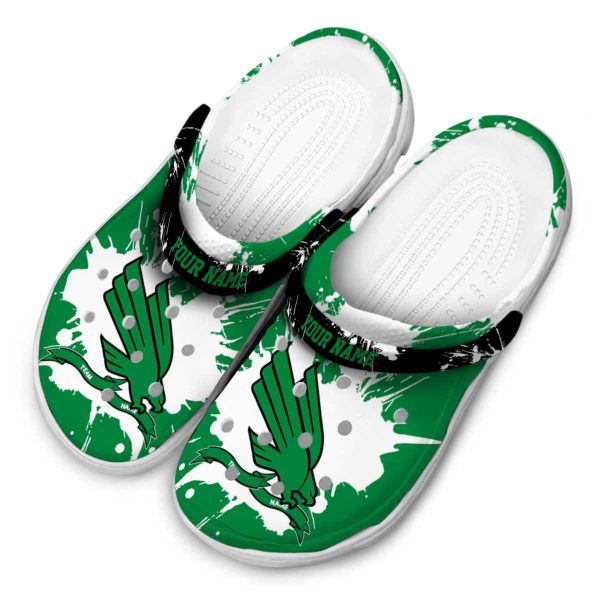 custom north texas mean green splatter pattern clog latest model