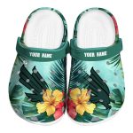 custom north texas mean green tropical vibes clog best selling