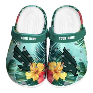 custom north texas mean green tropical vibes clog best selling