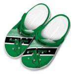 custom north texas mean green vibrant dual tone clog best selling