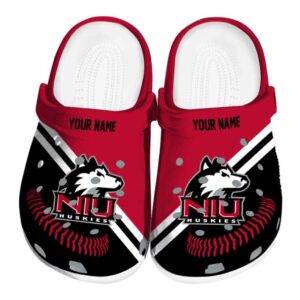 custom northern illinois huskies baseball motif clog best selling