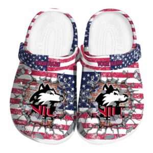 custom northern illinois huskies freedom splinter clog best selling