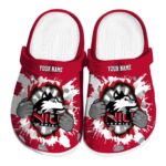 custom northern illinois huskies gripping hand clog best selling