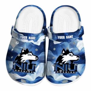 custom northern illinois huskies ocean waves clog best selling