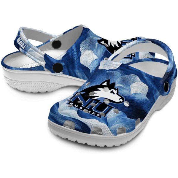 custom northern illinois huskies ocean waves clog high quality