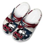 custom northern illinois huskies patriotic stripes clog best selling