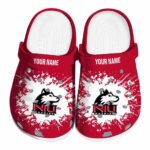custom northern illinois huskies splatter background clog best selling