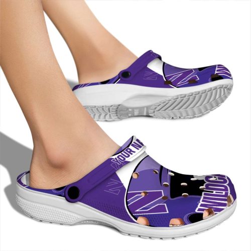 custom northwestern wildcats baseball helmet clog fashion forward