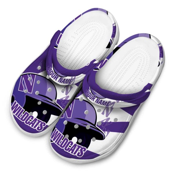 custom northwestern wildcats baseball helmet clog latest model