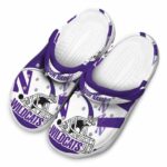 custom northwestern wildcats football helmet clog best selling