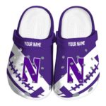 custom northwestern wildcats football motif clog best selling