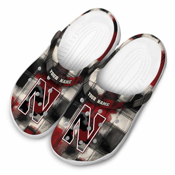 custom northwestern wildcats plaid fusion clog latest model