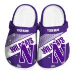 custom northwestern wildcats vibrant dual tone clog best selling