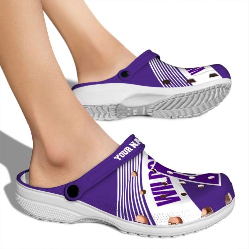 custom northwestern wildcats vibrant dual tone clog fashion forward