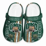 custom ohio bobcats contrasting stripes clog best selling