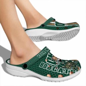 custom ohio bobcats contrasting stripes clog fashion forward