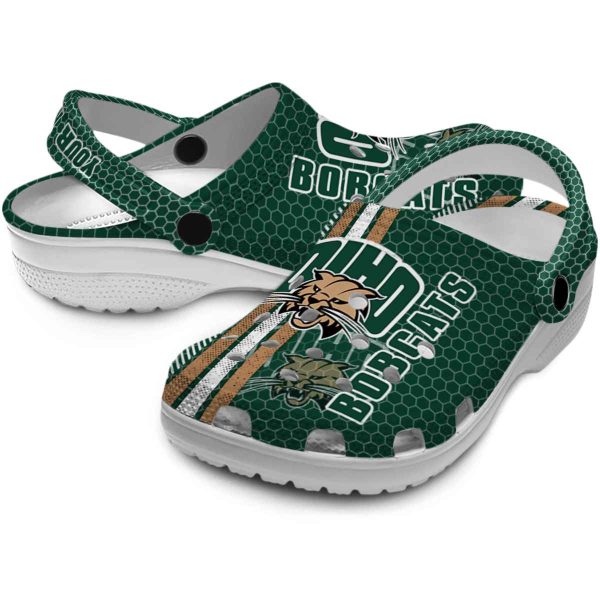custom ohio bobcats contrasting stripes clog high quality