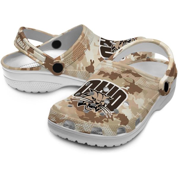 custom ohio bobcats desert camo clog high quality