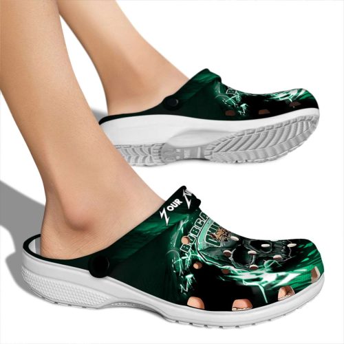 custom ohio bobcats gothic skull clog fashion forward